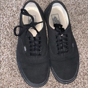 Black vans women’s 9 men’s 7.5